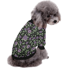 Load image into Gallery viewer, Purple Beaded Rose Pet Dog Round Neck Shirt
