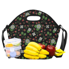 Load image into Gallery viewer, Strawberry Dreams Midnight Neoprene Lunch Bag/Large
