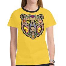 Load image into Gallery viewer, Bear Spirit Guide Yellow T-shirt for Women
