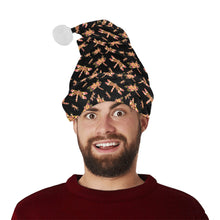 Load image into Gallery viewer, Gathering Yellow Black Santa Hat
