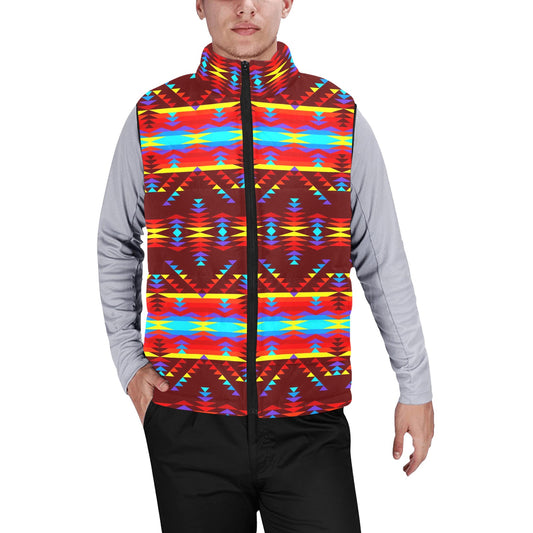 Visions of Lasting Peace Men's Padded Vest Jacket