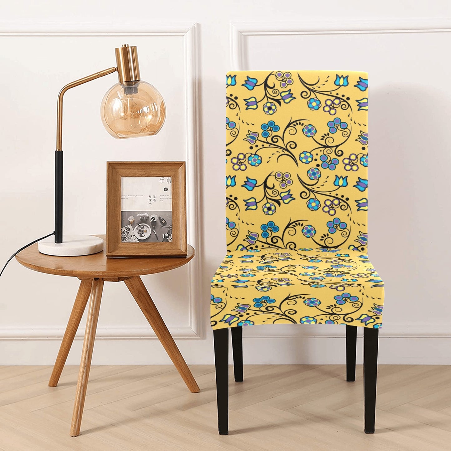 Blue Trio Tuscan Chair Cover (Pack of 4)