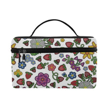 Load image into Gallery viewer, Berry Pop White Cosmetic Bag/Large
