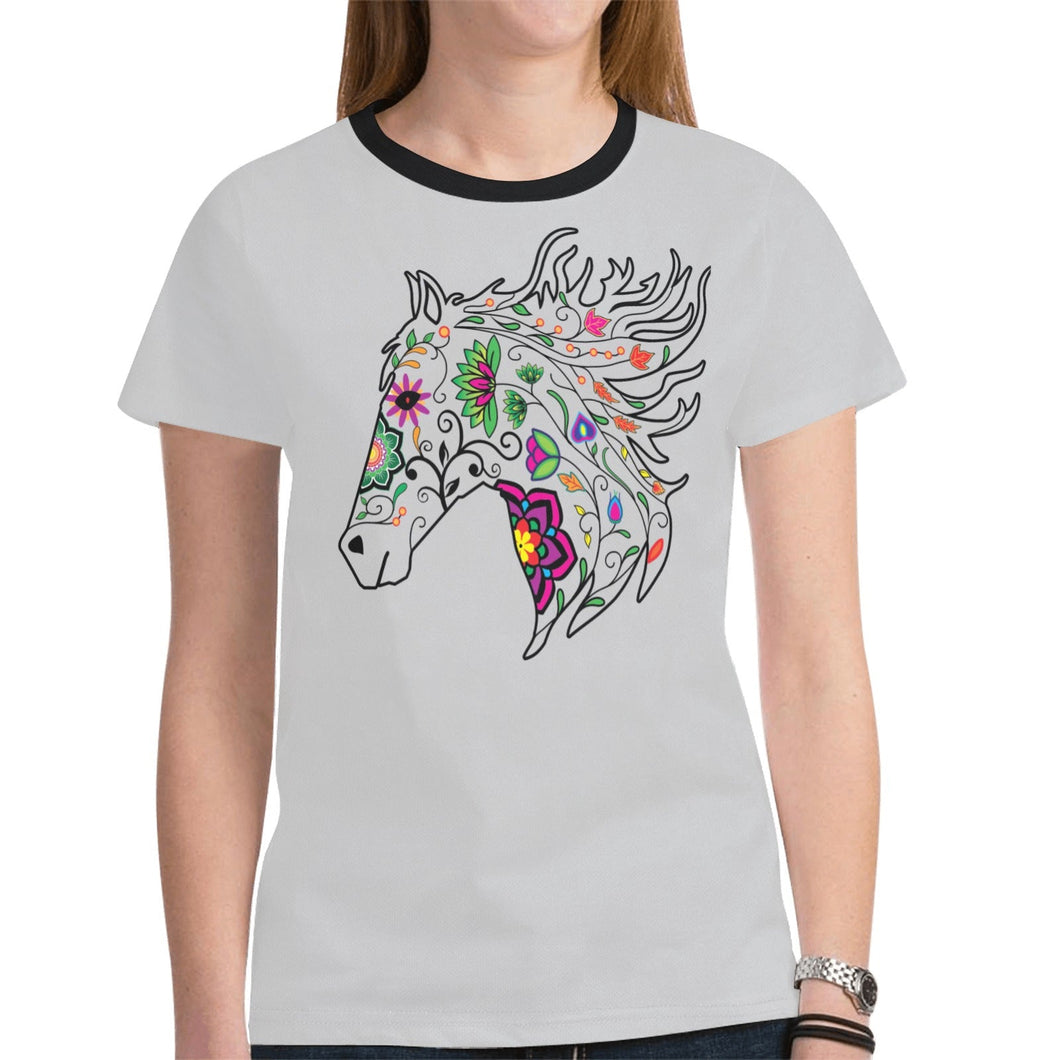 Horse Spirit Guide (Gray) New T-shirt for Women