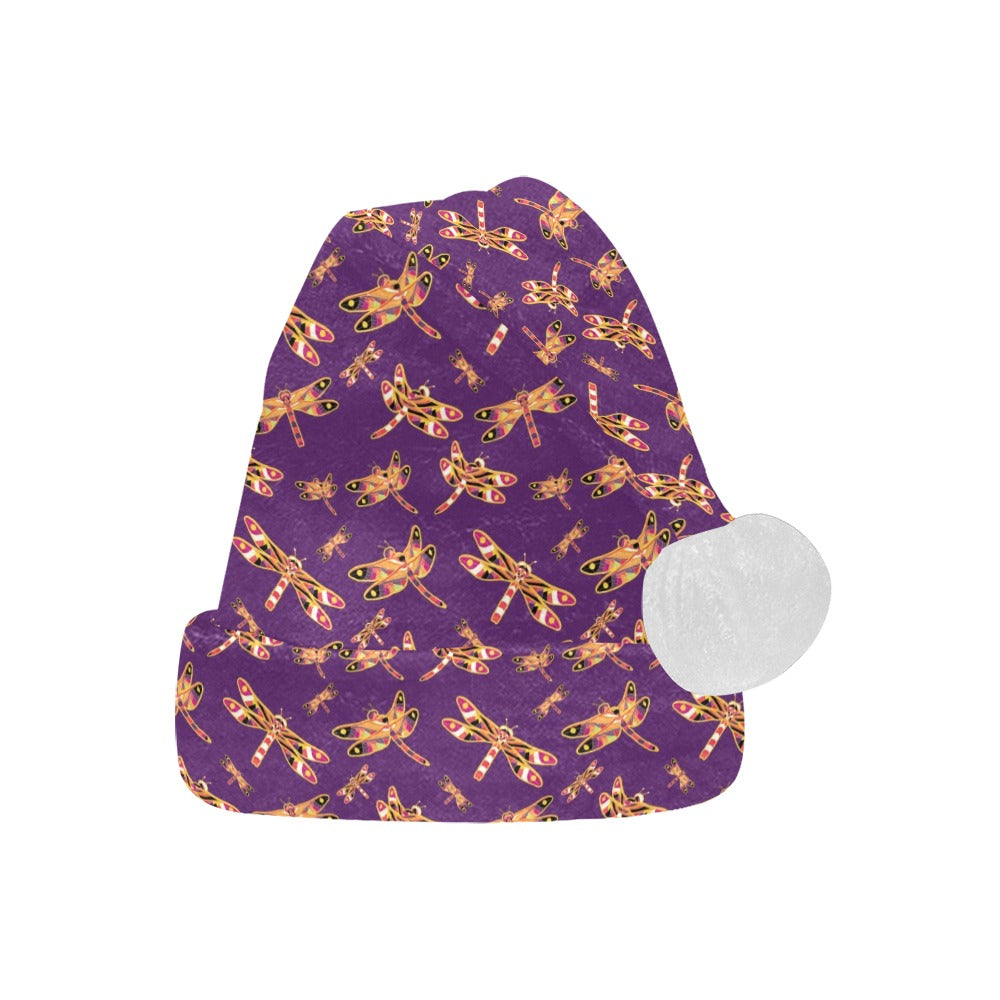 Gathering Yellow Purple Santa Hat