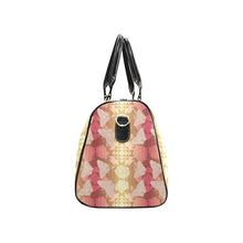 Load image into Gallery viewer, Butterfly and Roses on Geometric New Waterproof Travel Bag/Small
