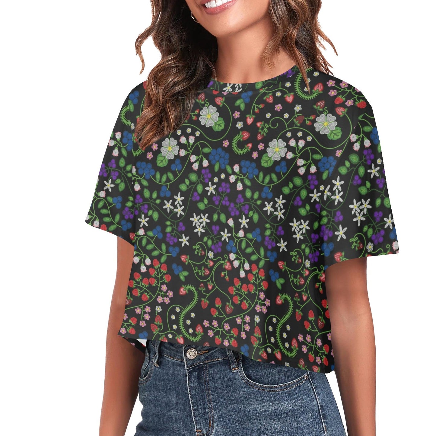 Grandmother Stories Midnight Crop Top
