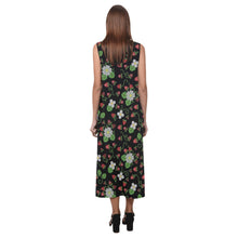 Load image into Gallery viewer, Strawberry Dreams Midnight Phaedra Sleeveless Open Fork Long Dress
