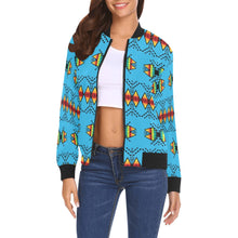 Load image into Gallery viewer, Sacred Trust Sky Bomber Jacket for Women
