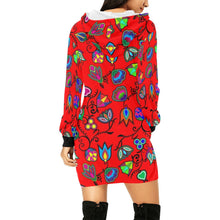 Load image into Gallery viewer, Indigenous Paisley Dahlia Hoodie Dress
