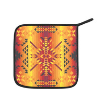 Load image into Gallery viewer, Desert Geo Yellow Red Oven Mitt &amp; Pot Holder
