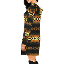 Load image into Gallery viewer, Black Rose Spring Canyon Tan Hoodie Dress
