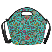 Load image into Gallery viewer, Berry Pop Turquoise Neoprene Lunch Bag/Large
