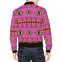 Load image into Gallery viewer, Sacred Trust Pink Bomber Jacket for Men
