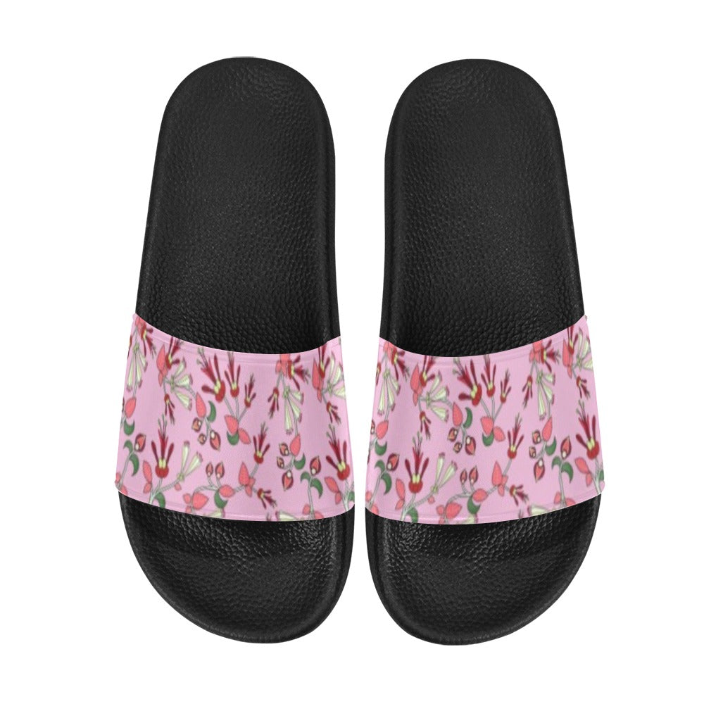 Strawberry Floral Men's Slide Sandals