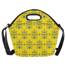 Load image into Gallery viewer, Dakota Damask Yellow Neoprene Lunch Bag/Large
