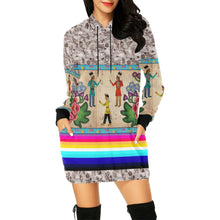 Load image into Gallery viewer, Kinship Ties Hoodie Dress
