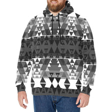 Load image into Gallery viewer, Writing on Stone Black and White Men&#39;s Long Sleeve Fleece Hoodie
