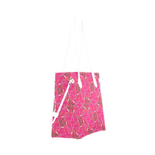 Load image into Gallery viewer, Willow Bee Bubblegum Clover Canvas Tote Bag
