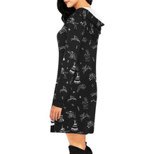 Load image into Gallery viewer, Ledger Dabbles Black Hoodie Dress
