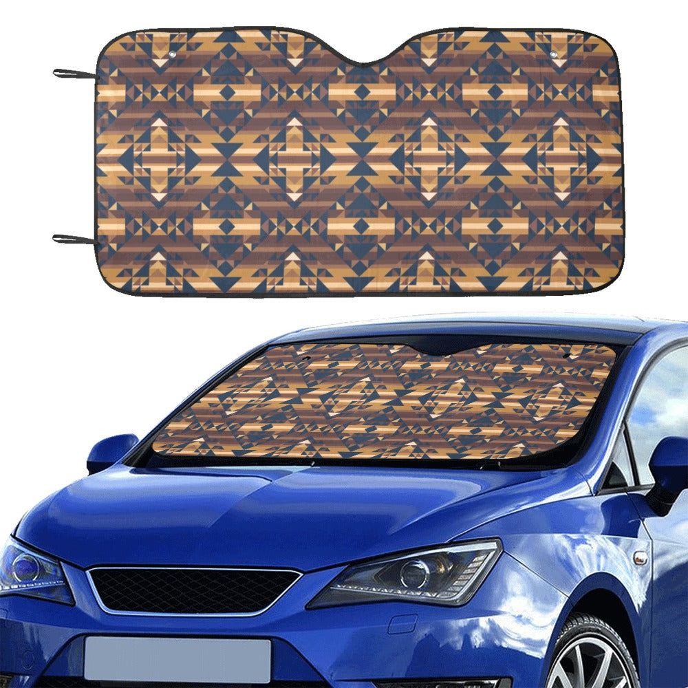 Marron Cloud Car Sun Shade 55"x30"