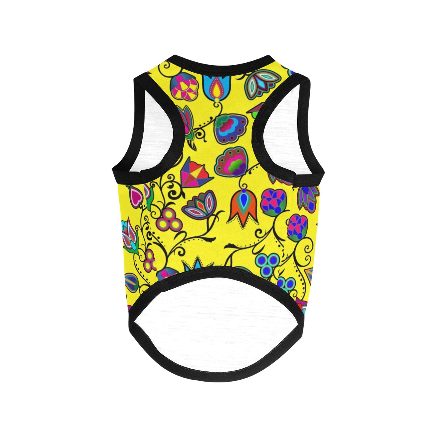 Indigenous Paisley Yellow Pet Tank Top