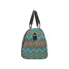 Load image into Gallery viewer, Fire Feather Turquoise Waterproof Travel Bag
