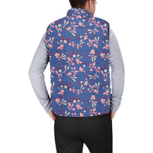 Load image into Gallery viewer, Swift Floral Peach Blue Men&#39;s Padded Vest Jacket
