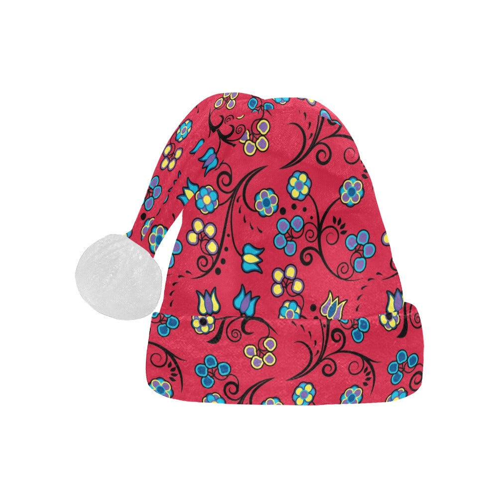Blue Trio Cardinal Santa Hat