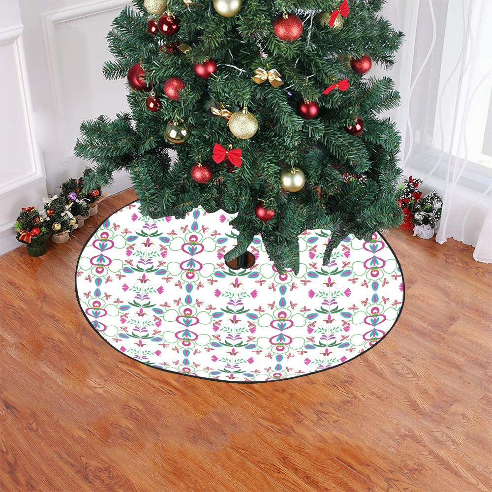 Quilled Divine White Tree Skirt