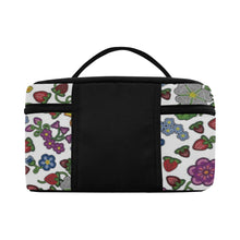 Load image into Gallery viewer, Berry Pop White Cosmetic Bag/Large
