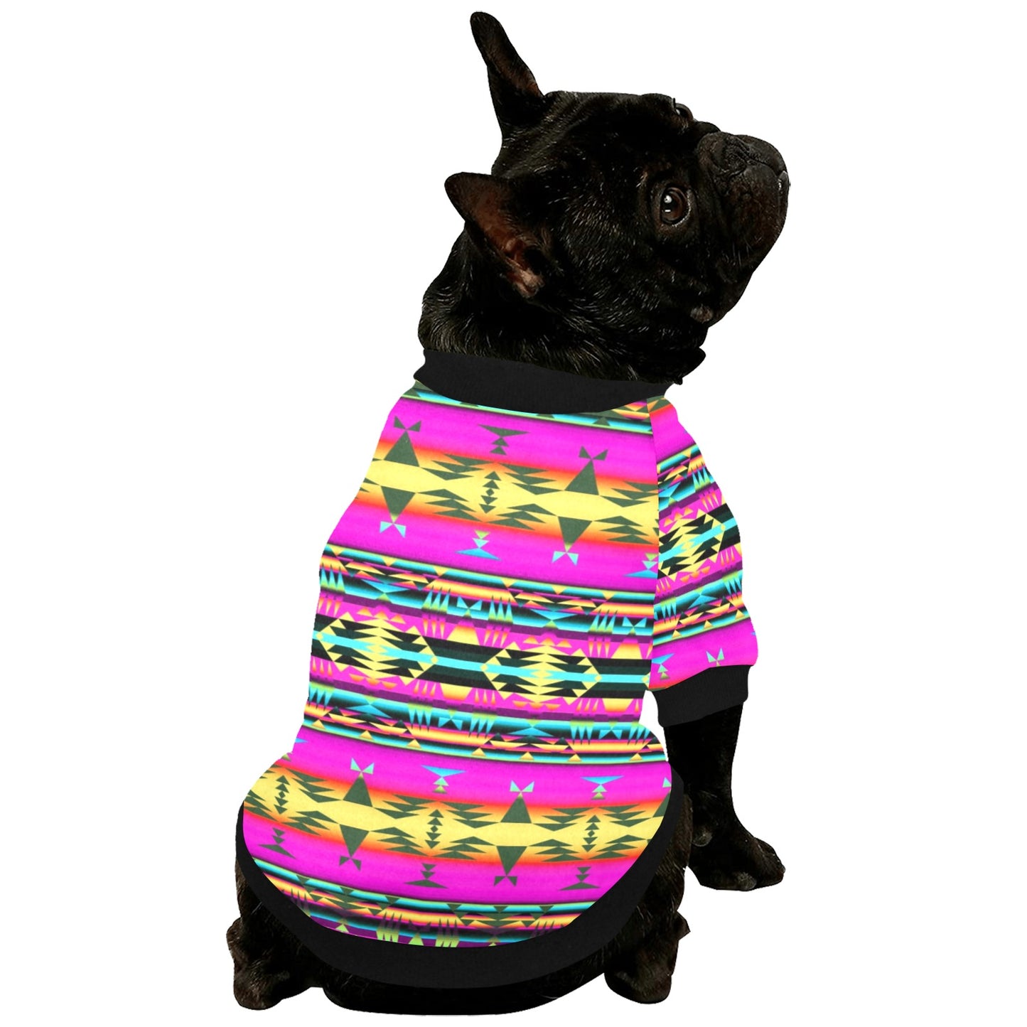 Between the Sunset Mountains Pet Dog Round Neck Shirt