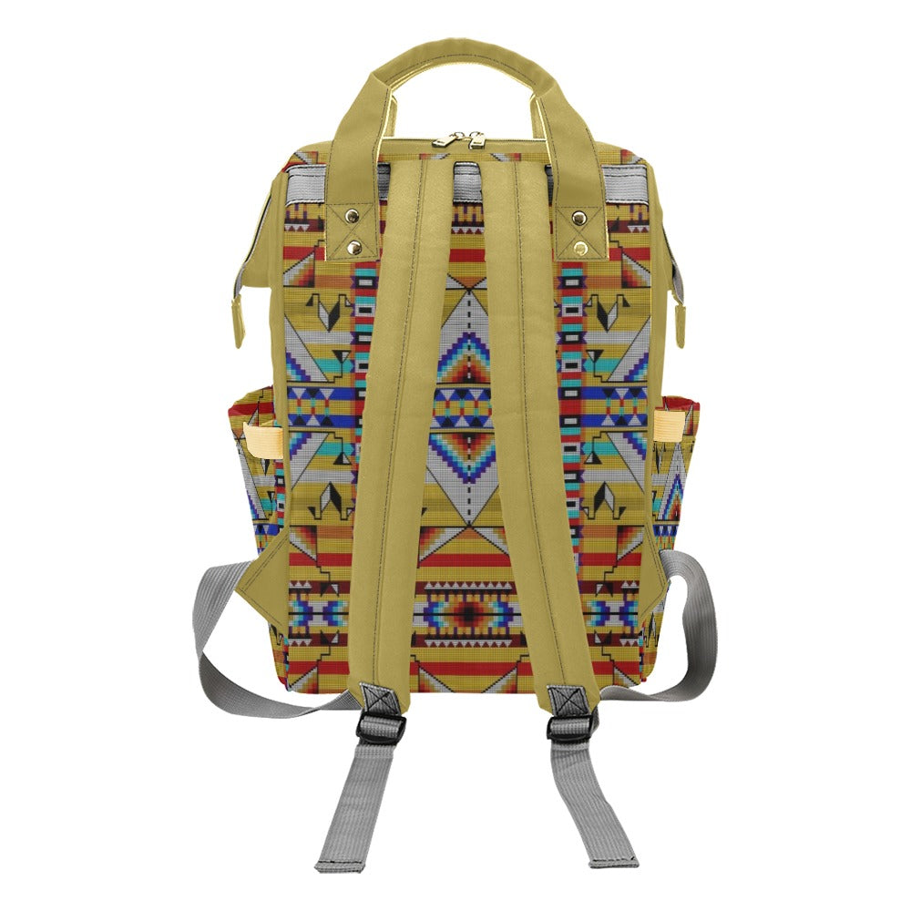 Medicine Blessing Yellow Multi-Function Diaper Backpack/Diaper Bag