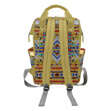 Load image into Gallery viewer, Medicine Blessing Yellow Multi-Function Diaper Backpack/Diaper Bag
