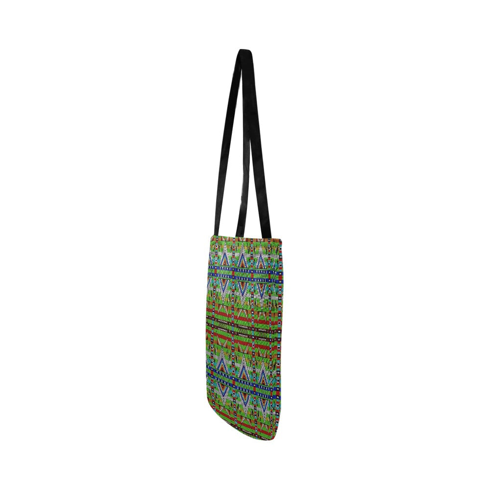 Medicine Blessing Lime Green Reusable Shopping Bag