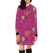 Load image into Gallery viewer, Berry Pop Blush Hoodie Dress
