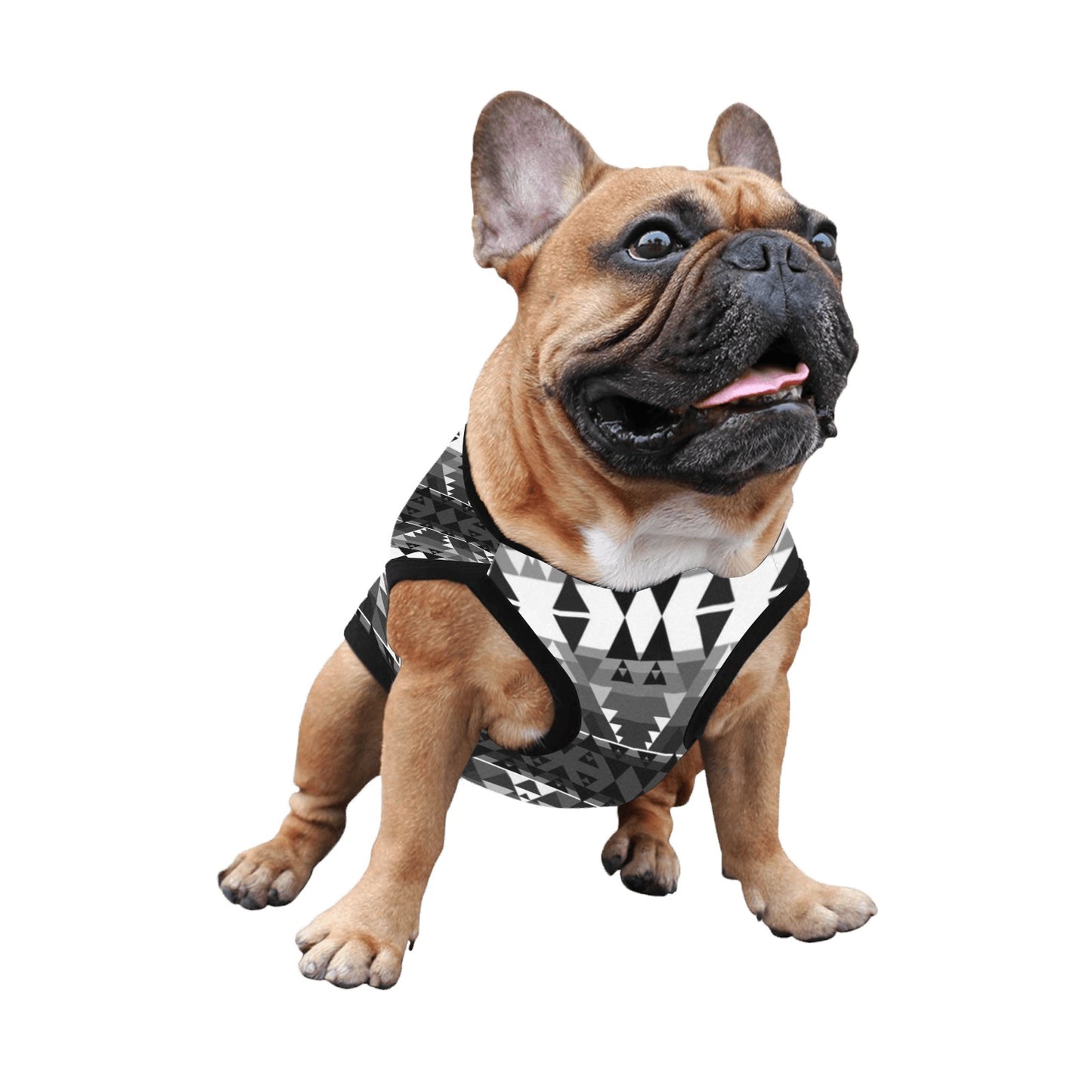 Writing on Stone Black and White Pet Tank Top