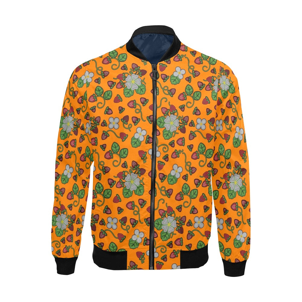 Strawberry Dreams Carrot Bomber Jacket for Men