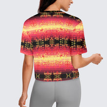 Load image into Gallery viewer, Soleil Fusion Rouge Crop Top
