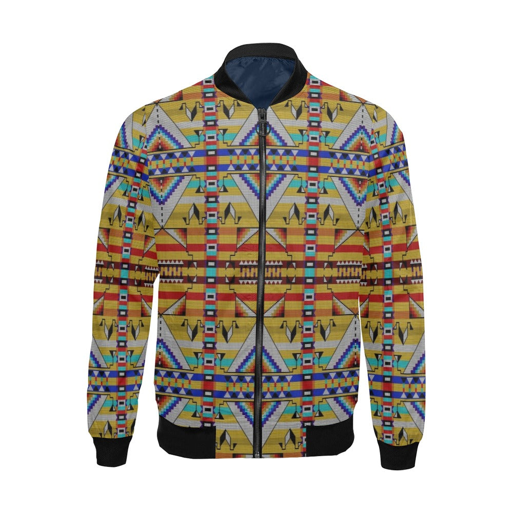 Medicine Blessing Yellow Bomber Jacket for Men