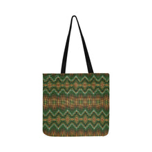 Load image into Gallery viewer, Fire Feather Green Reusable Shopping Bag
