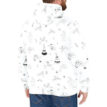 Load image into Gallery viewer, Ledger Dables White Men&#39;s Long Sleeve Fleece Hoodie
