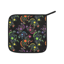 Load image into Gallery viewer, Neon Floral Bears Oven Mitt &amp; Pot Holder
