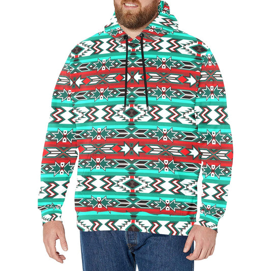 Southwest Journey Men's Long Sleeve Fleece Hoodie