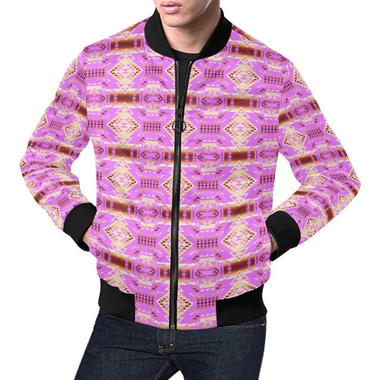 Gathering Earth Lilac Bomber Jacket for Men