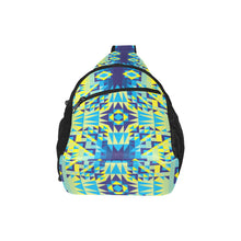 Load image into Gallery viewer, Kaleidoscope Jaune Bleu Chest Bag
