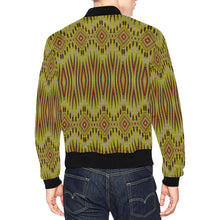 Load image into Gallery viewer, Fire Feather Yellow Bomber Jacket for Men
