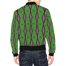 Load image into Gallery viewer, Diamond in the Bluff Lime Bomber Jacket for Men
