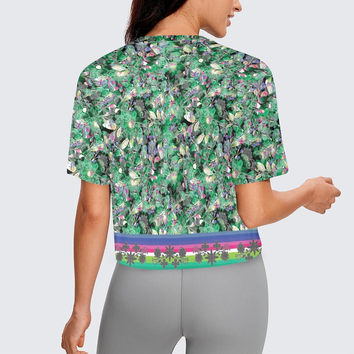 Culture in Nature Green Crop Top