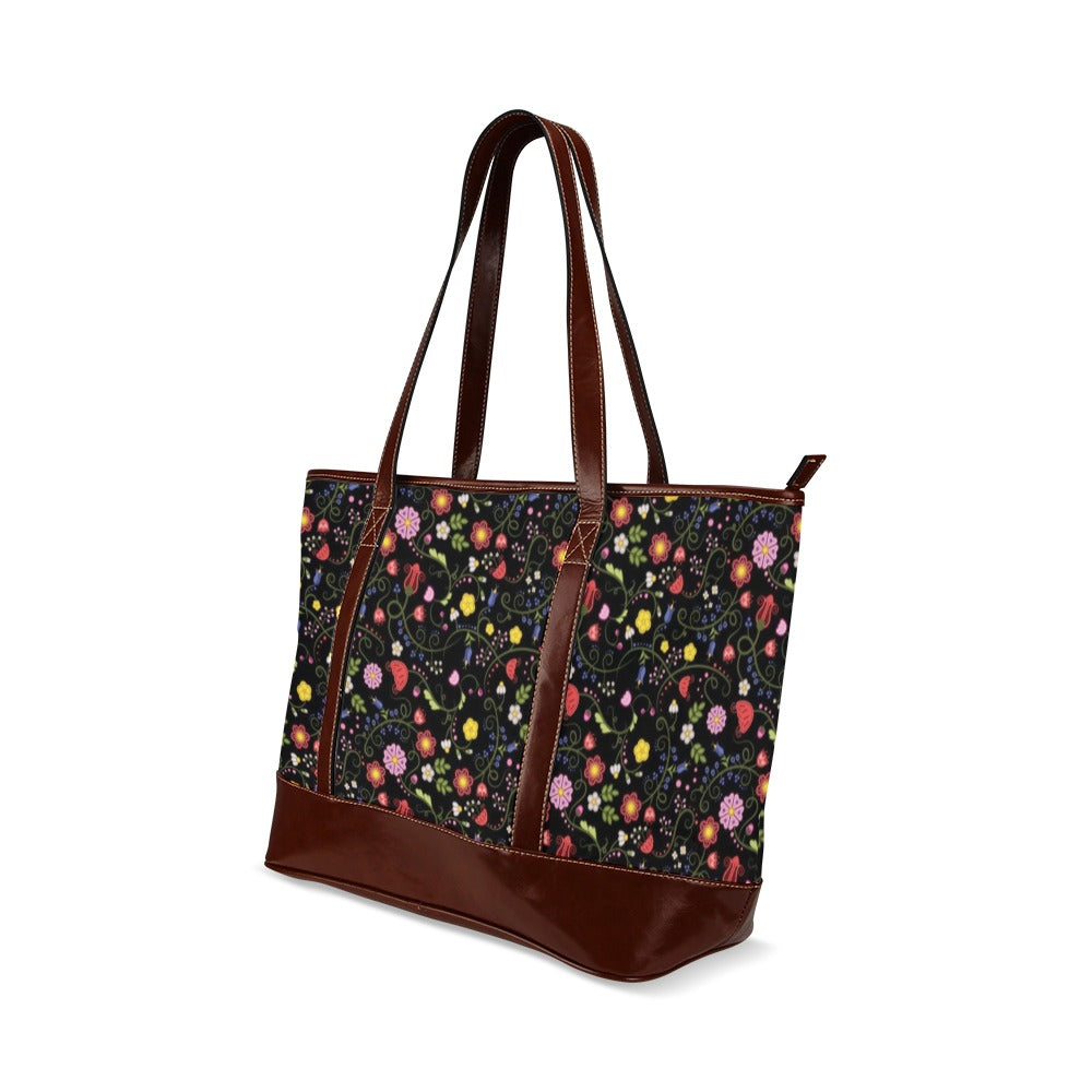 Nipin Blossom Midnight Tote Handbag